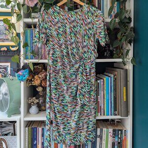Patterned artsy Parade dress, Size Small